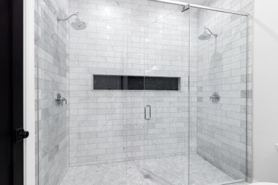 Shower with Recessed Lighting